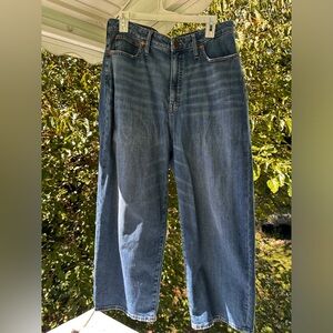 Madewell 31 high waisted wide leg curvy jeans